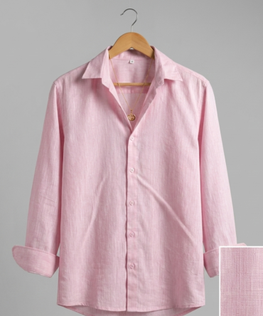 Pink Linen Shirt
