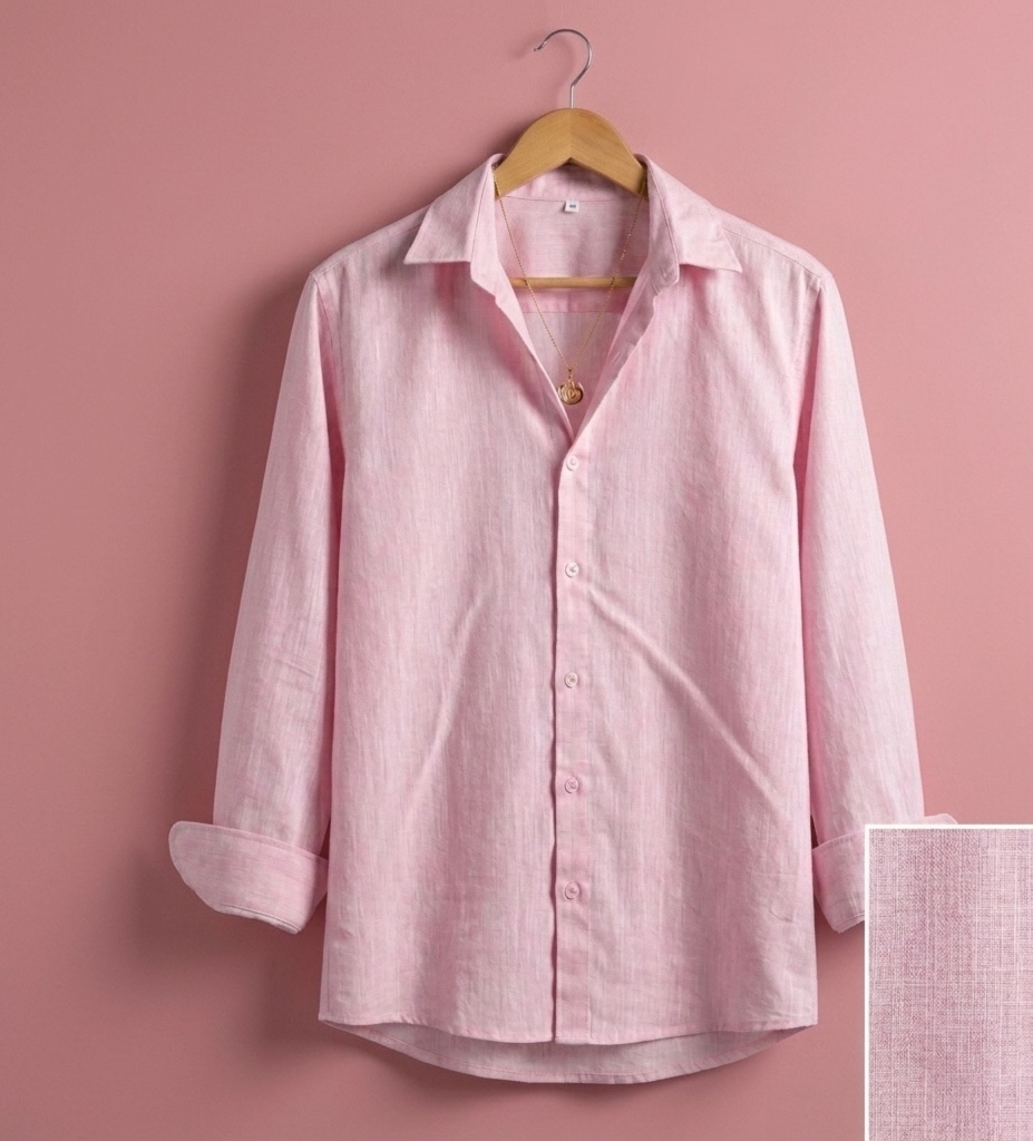 Pink Linen Shirt