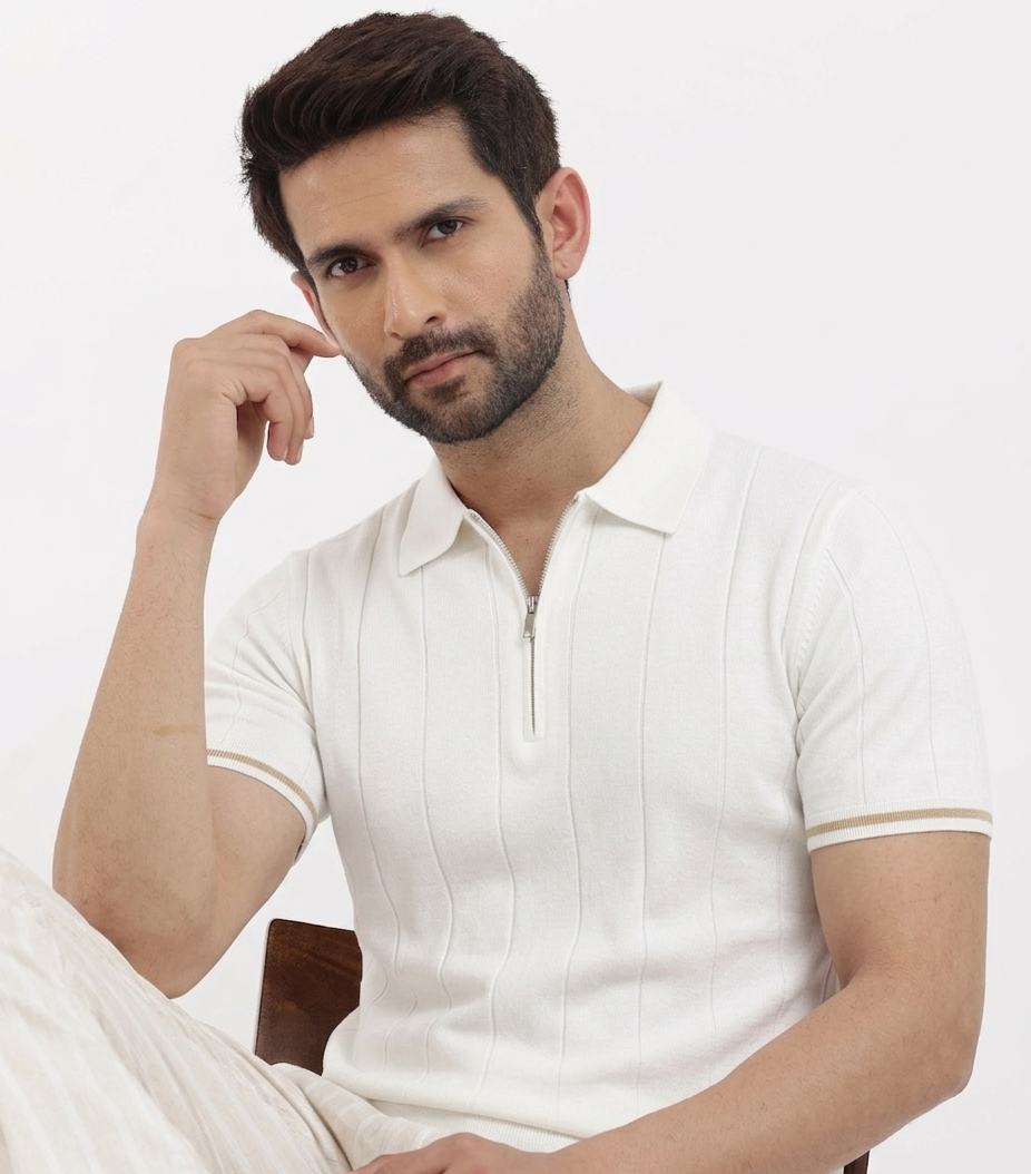 Signature White Polo