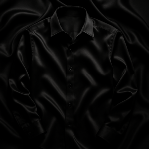 Black Satin Shirt