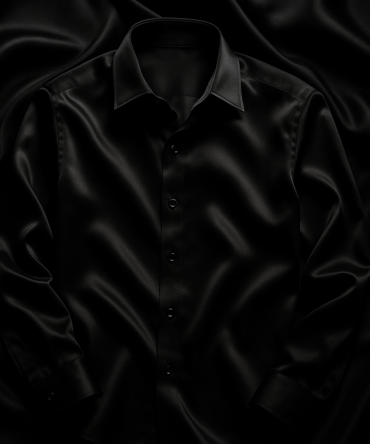 Black Satin Shirt