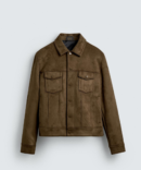 SUEDE REGULAR FIT JACKET - XL