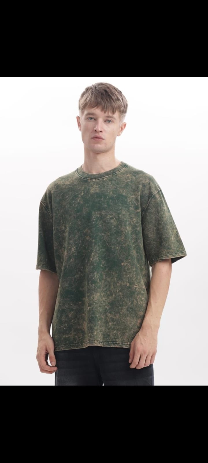 Green Acid Wash Oversized T-Shirt