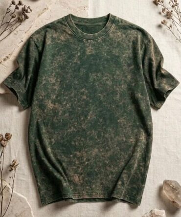 Green Acid Wash Oversized T-Shirt
