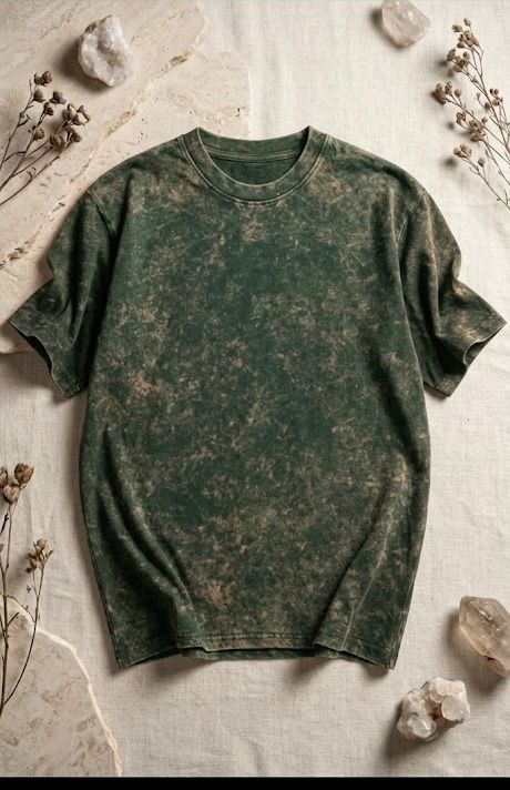 Green Acid Wash Oversized T-Shirt