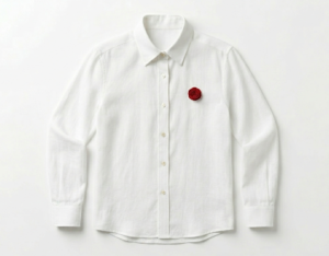 Linen x Red Rosette