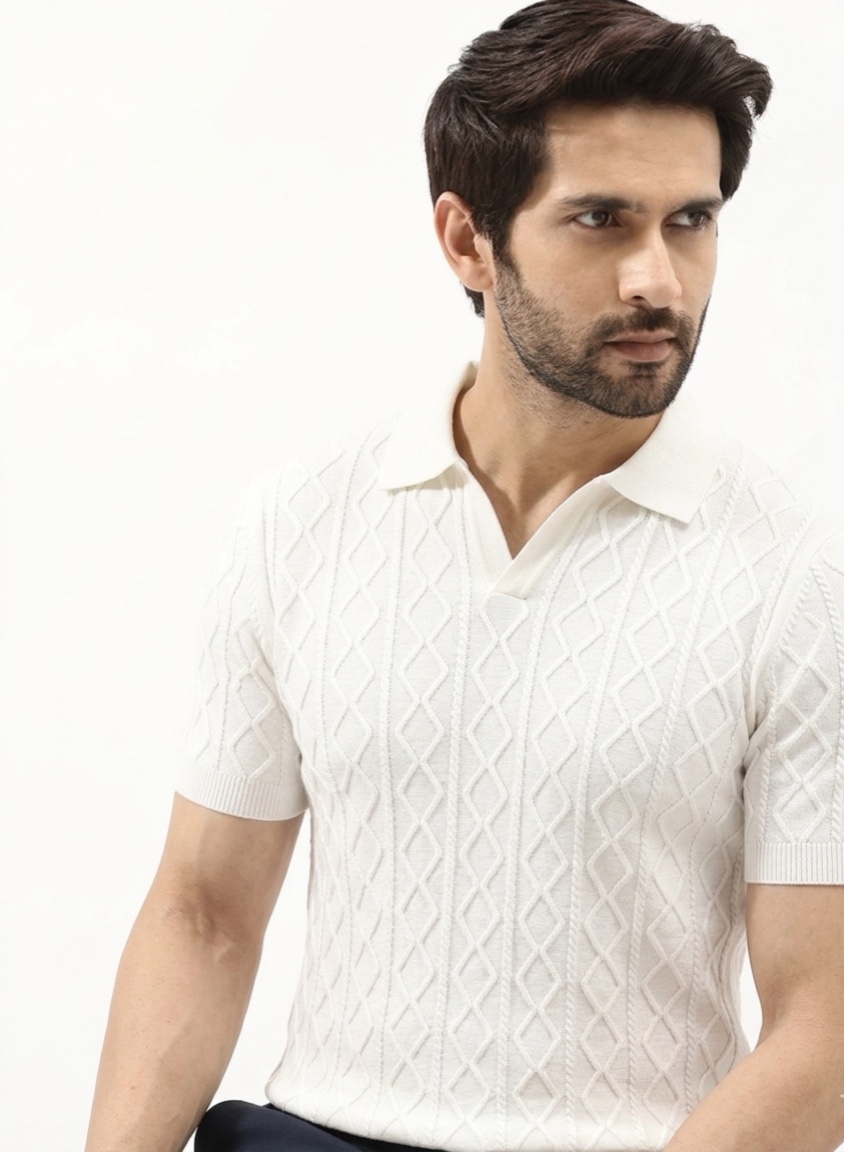 Ivory Cable Polo