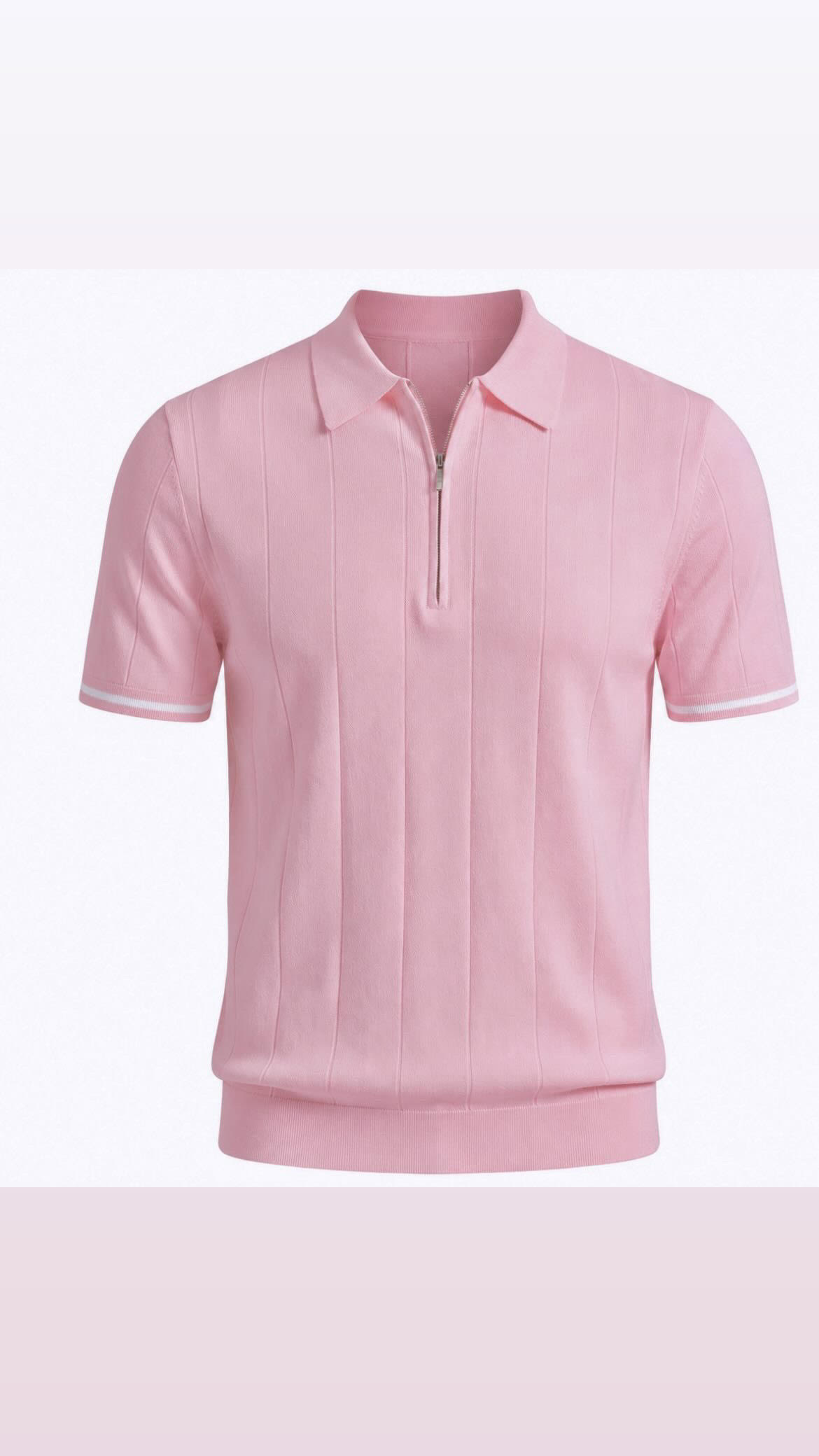 Rosé Knit Polo